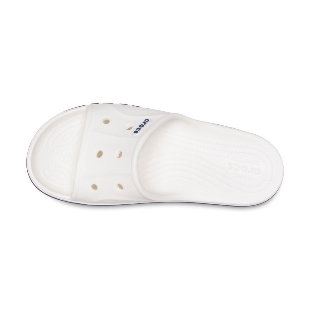 Chinelo crocs bayaband slide white/navy - 4
