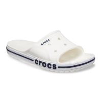 Chinelo crocs bayaband slide white/navy - 7