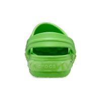 Sandália crocs crocband geometric glow band clog t green slime - 5