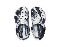 Crocs classic marbled clog k white/black