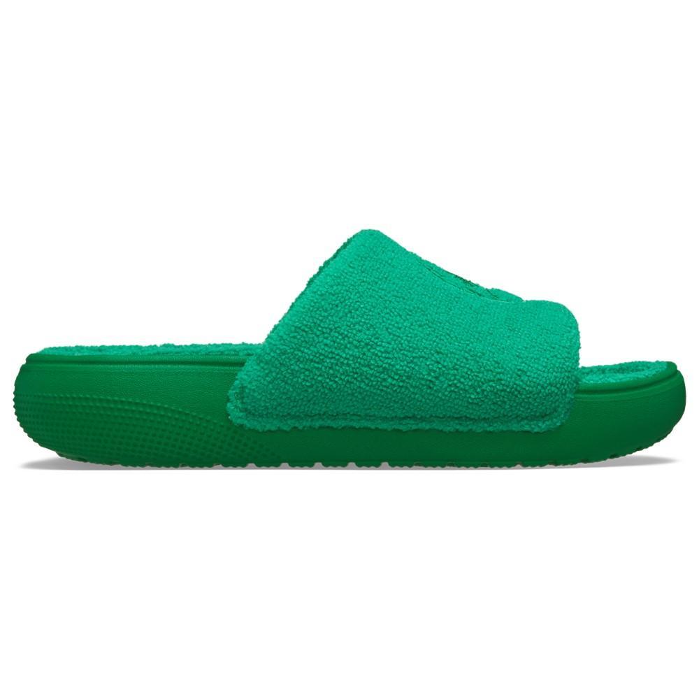 Chinelo crocs classic towel slide green ivy - 1