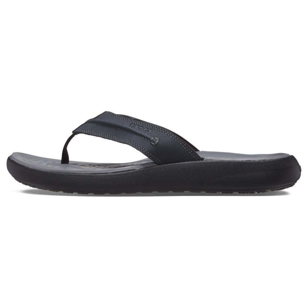 Chinelo crocs yukon vista ii lr flip black - 3