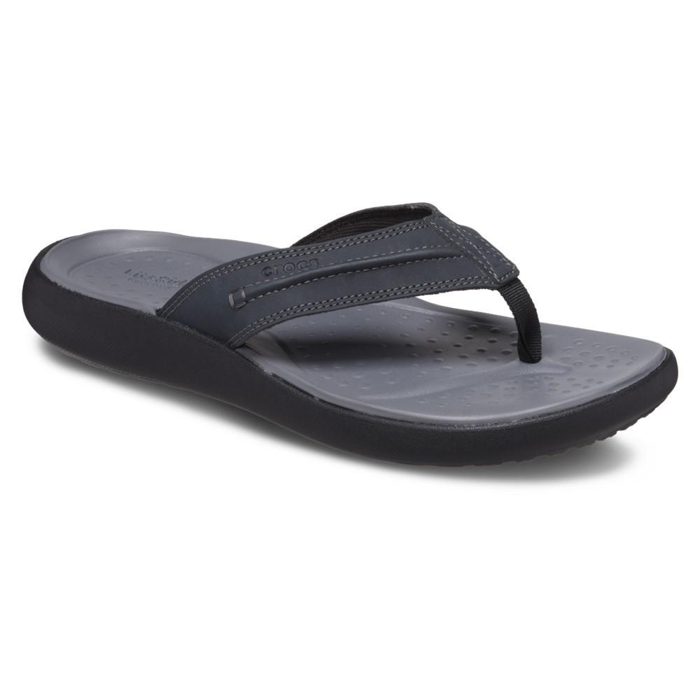 Chinelo crocs yukon vista ii lr flip black - 2