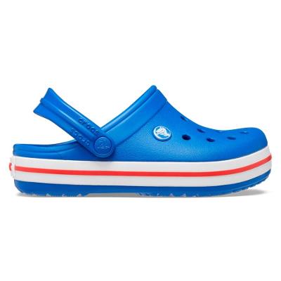 Sandália crocs crocband clog kids blue bolt
