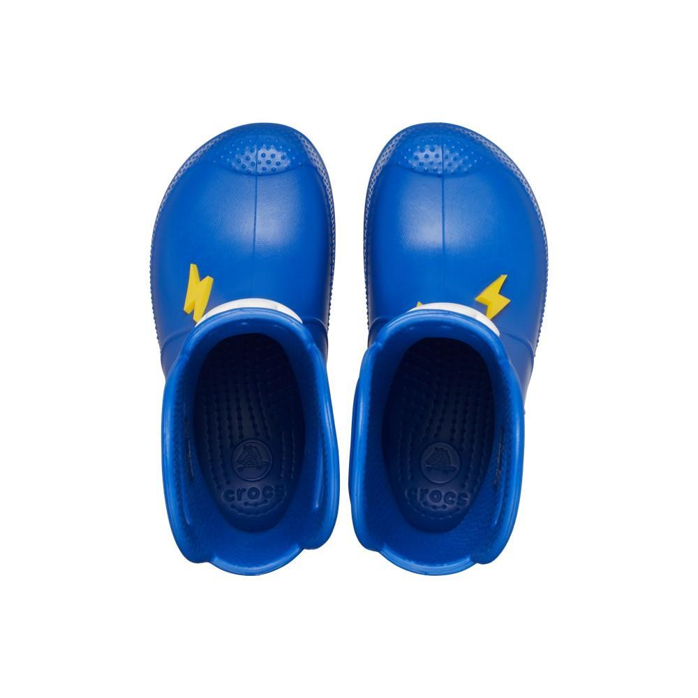 Bota crocs handle it rain boot k blue bolt - 5