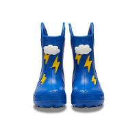 Bota crocs handle it rain boot k blue bolt - 6