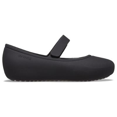 Sapatilha crocs brooklyn mary jane flat t black