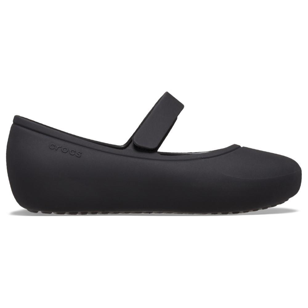 Sapatilha crocs brooklyn mary jane flat t black - 1