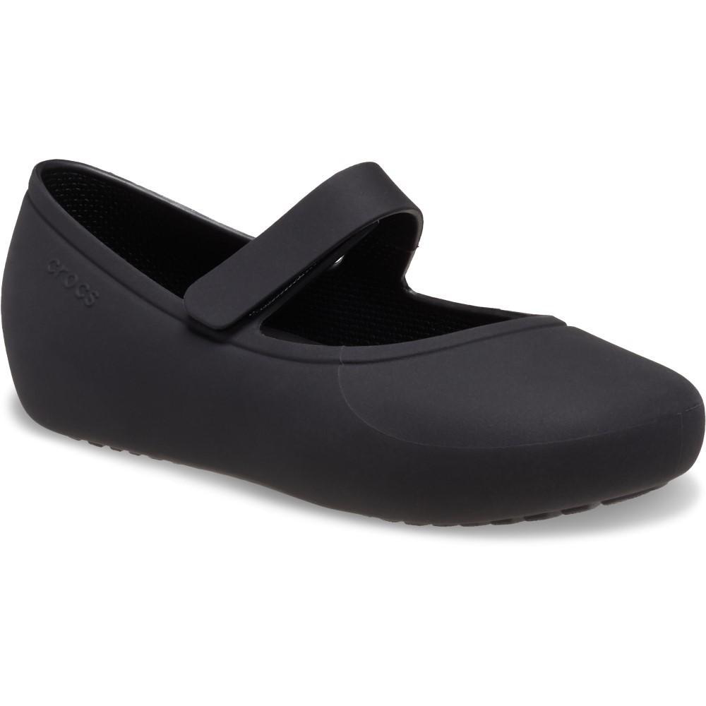 Sapatilha crocs brooklyn mary jane flat t black - 2