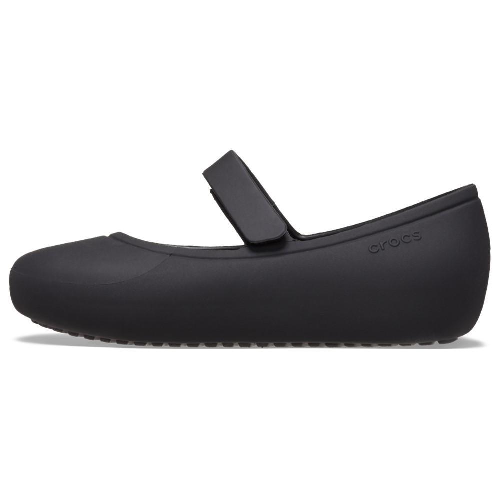 Sapatilha crocs brooklyn mary jane flat t black - 3