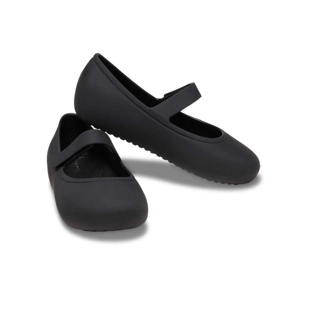Sapatilha crocs brooklyn mary jane flat t black - 4