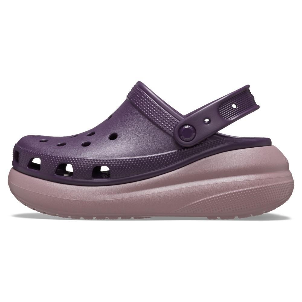 Sandália crocs classic crush platform clog dark iris/multi - 3