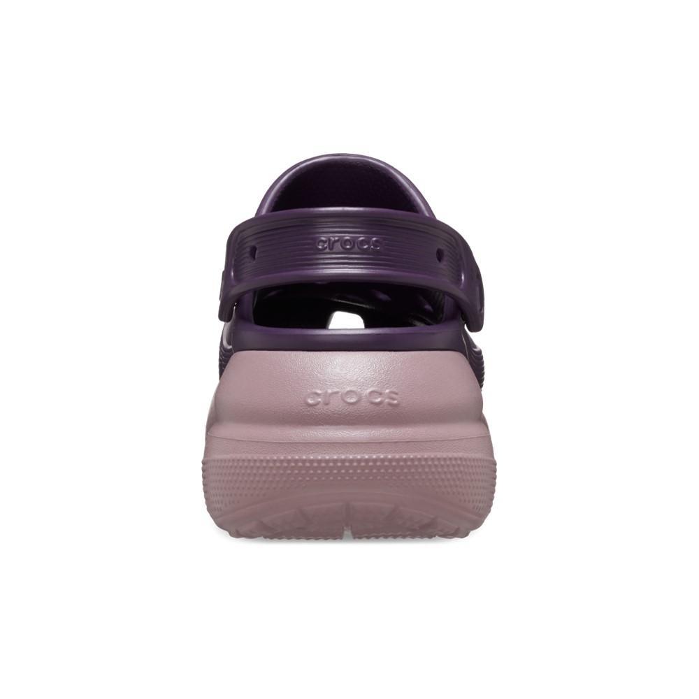 Sandália crocs classic crush platform clog dark iris/multi - 7