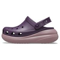 Sandália crocs classic crush platform clog dark iris/multi - 3