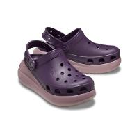 Sandália crocs classic crush platform clog dark iris/multi