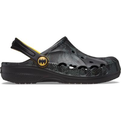 Sandália crocs baya batman clog t black