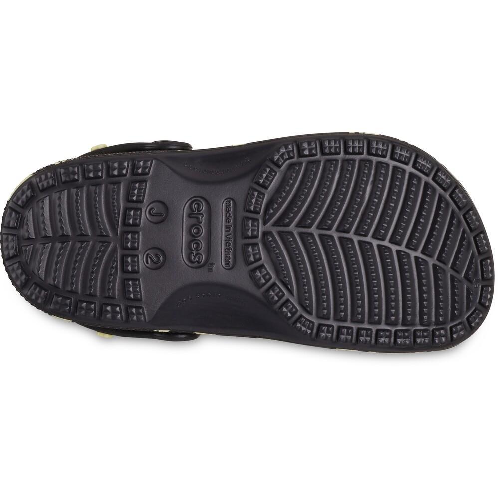 Sandália crocs classic glow space clog t black - 6