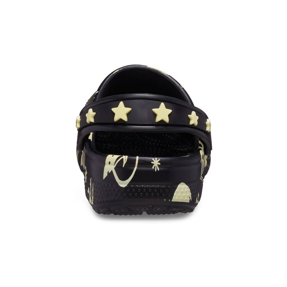 Sandália crocs classic glow space clog t black - 7