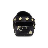 Sandália crocs classic glow space clog t black - 7
