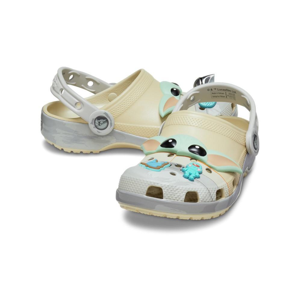 Sandália crocs classic grogu clog k bone - 4