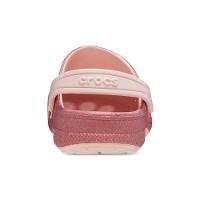 Sandália crocs baya glitter clog t pink rose - 7