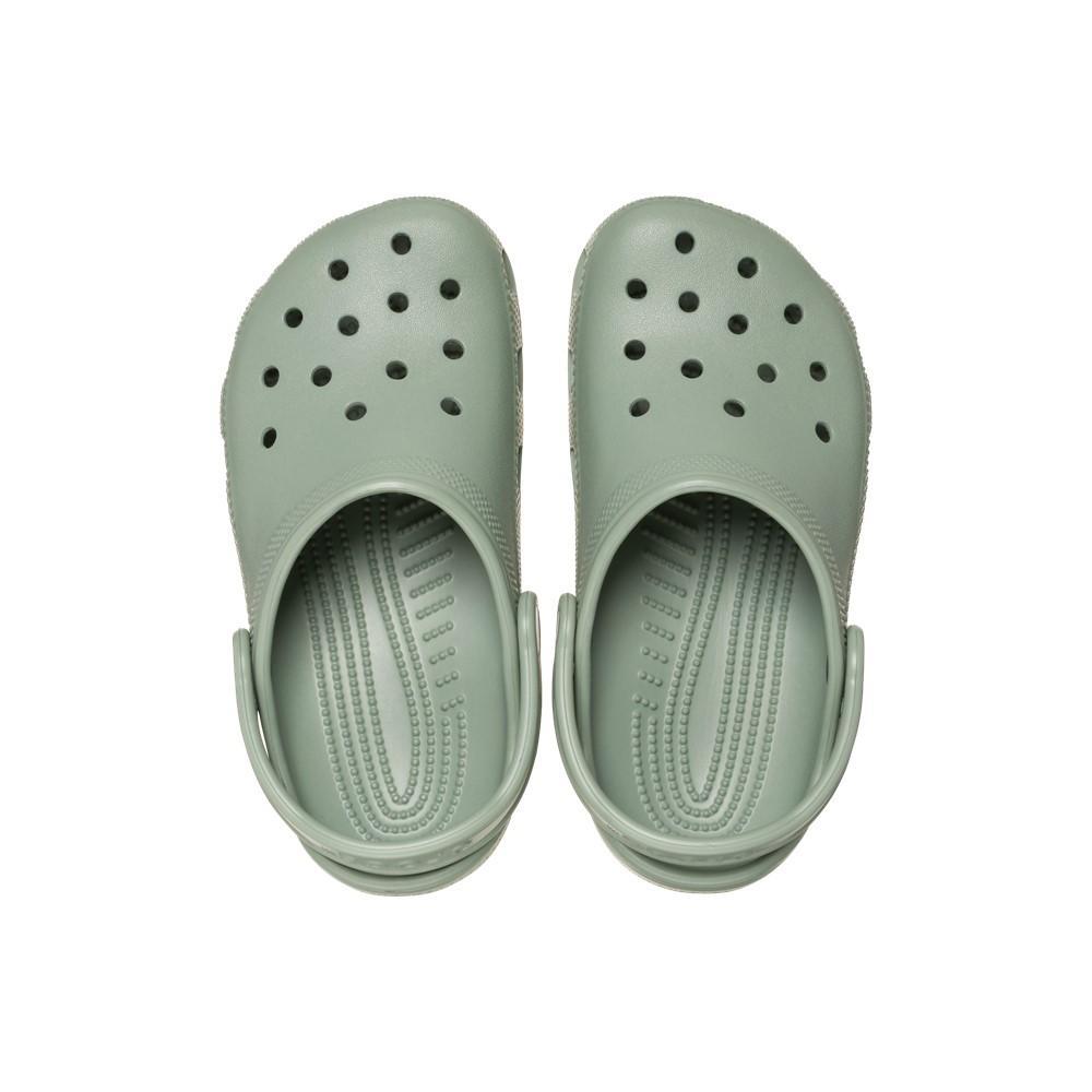 Sandália crocs classic clog kids moss - 5