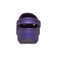 Sandália crocs plataform glitter clog  dark iris - 7