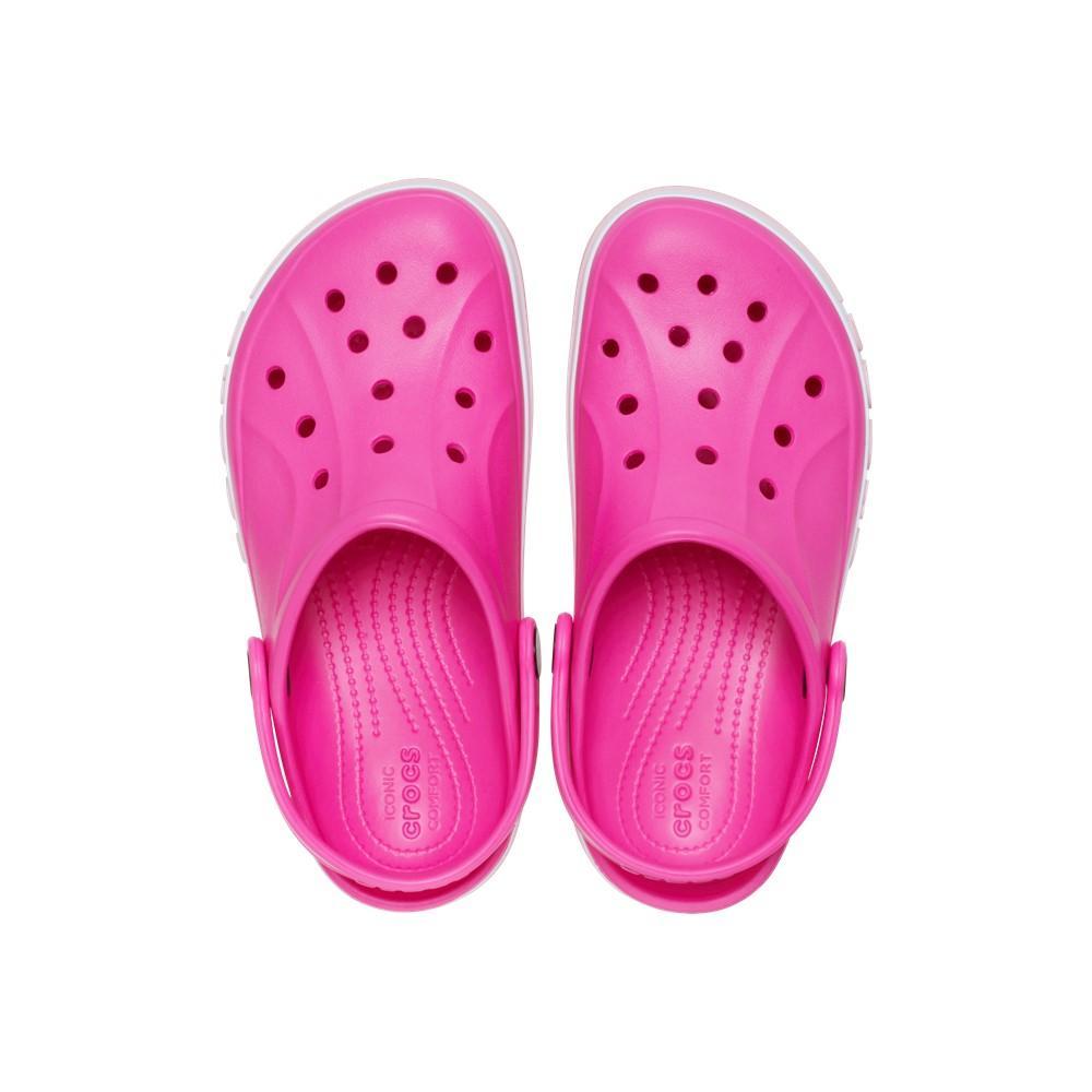 Sandália crocs bayaband clog k electric pink/petal pink - 5