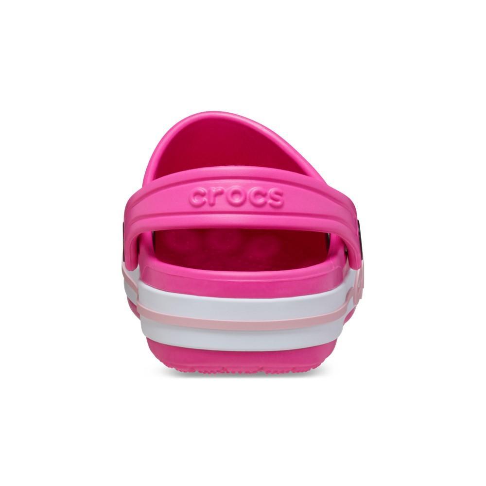 Sandália crocs bayaband clog k electric pink/petal pink - 7