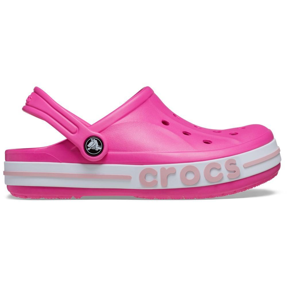 Sandália crocs bayaband clog t electric pink/petal pink - 1