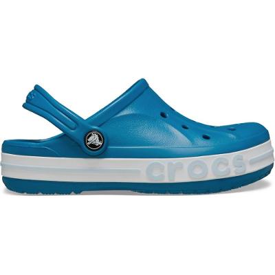 Sandália crocs bayaband clog t ultramarine/mineral blue