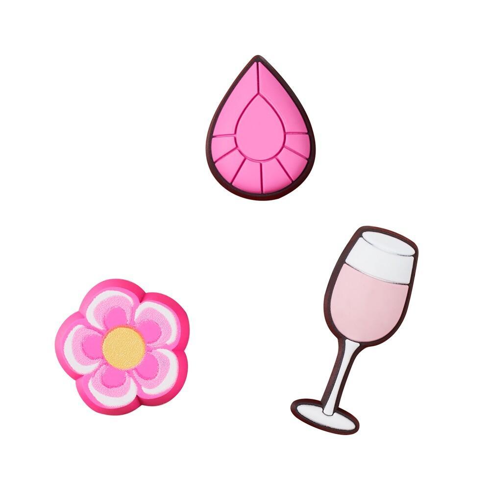 Jibbitz™ para prender rosa pack com 3 unidades unico - 1