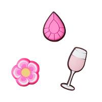 Jibbitz™ para prender rosa pack com 3 unidades unico - 1