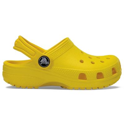 Sandália crocs classic clog kids lemon