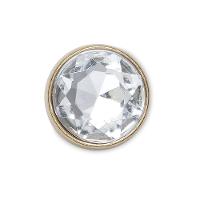 Jibbitz™ círculo de pedraria dourado unico - 1