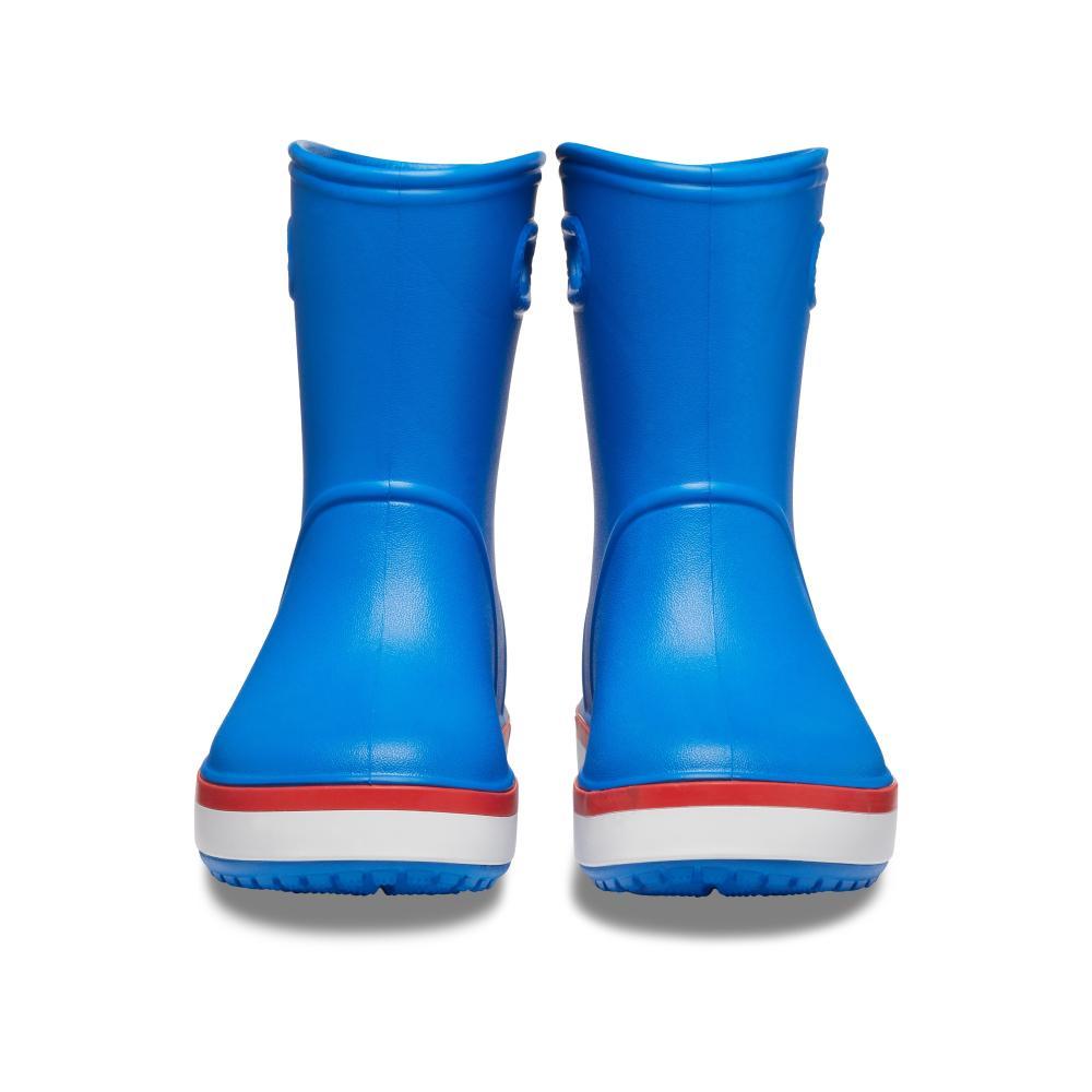 Bota crocs crocband rain kids  bright cobalt/flame - 4