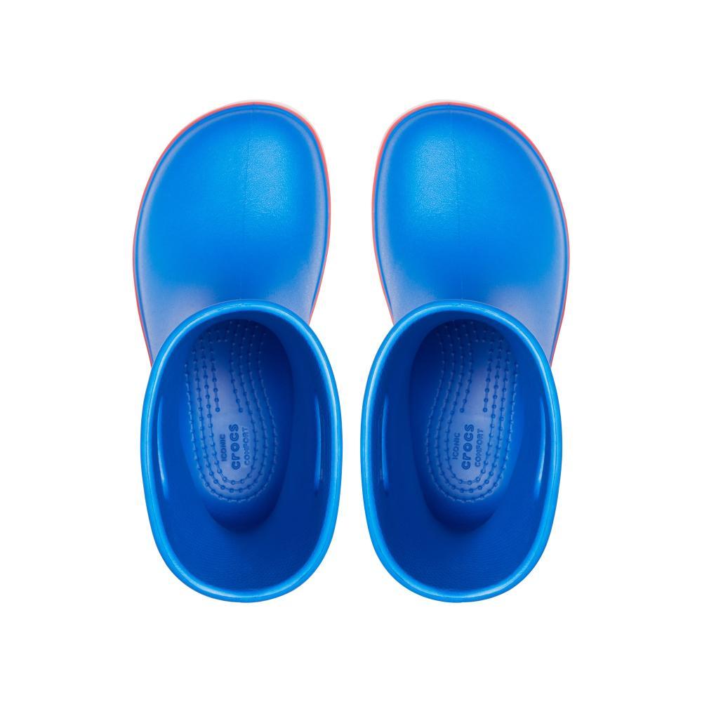 Bota crocs crocband rain kids  bright cobalt/flame - 5