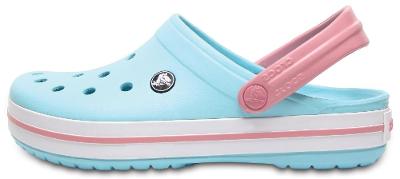 Sandália crocs crocband ice blue/white