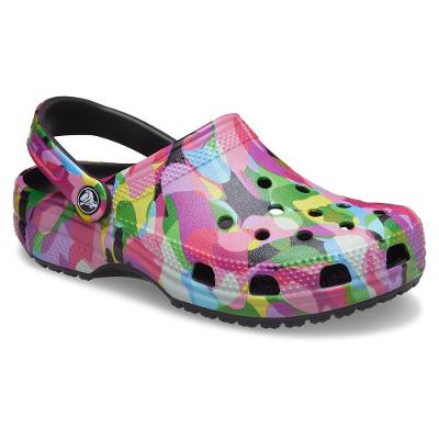 Crocs classic bubble block clog black/multi