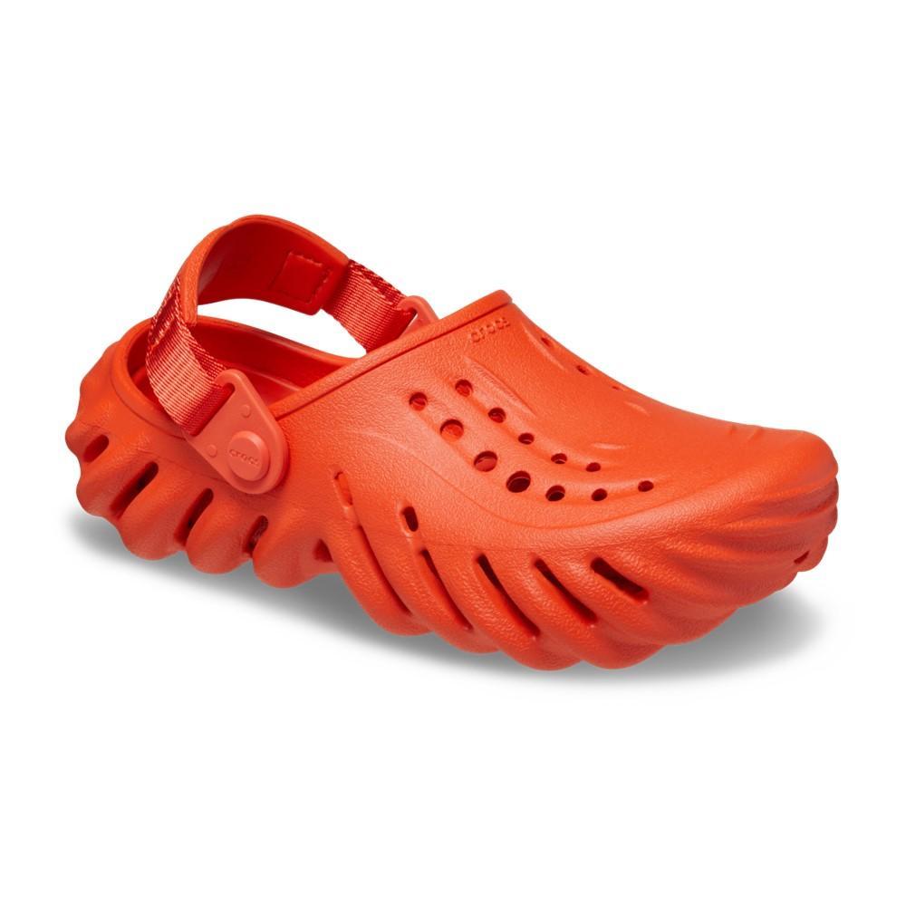 Sandália crocs echo clog t lava - 2