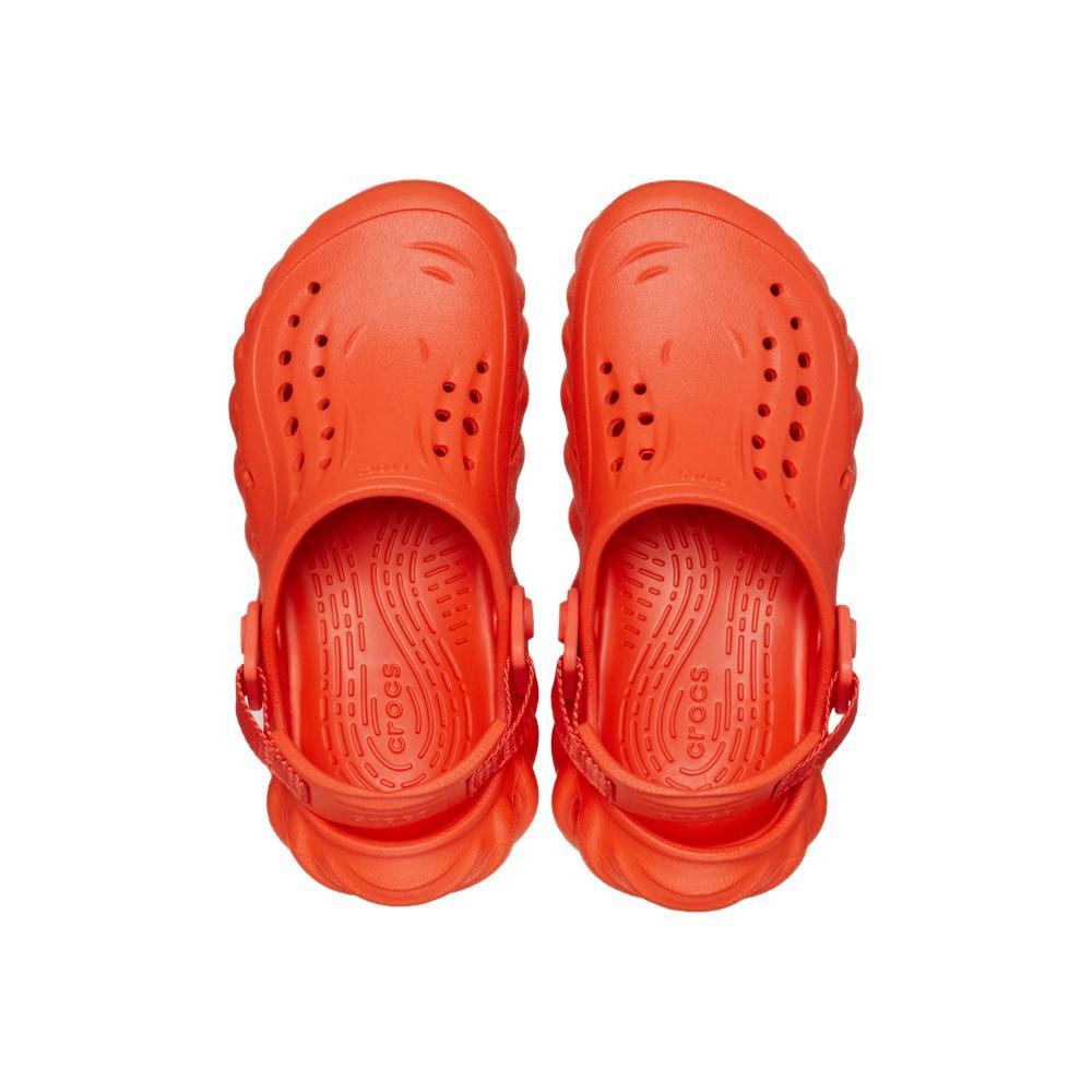 Sandália crocs echo clog t lava - 5