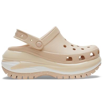 Sandália crocs classic mega crush clog shitake