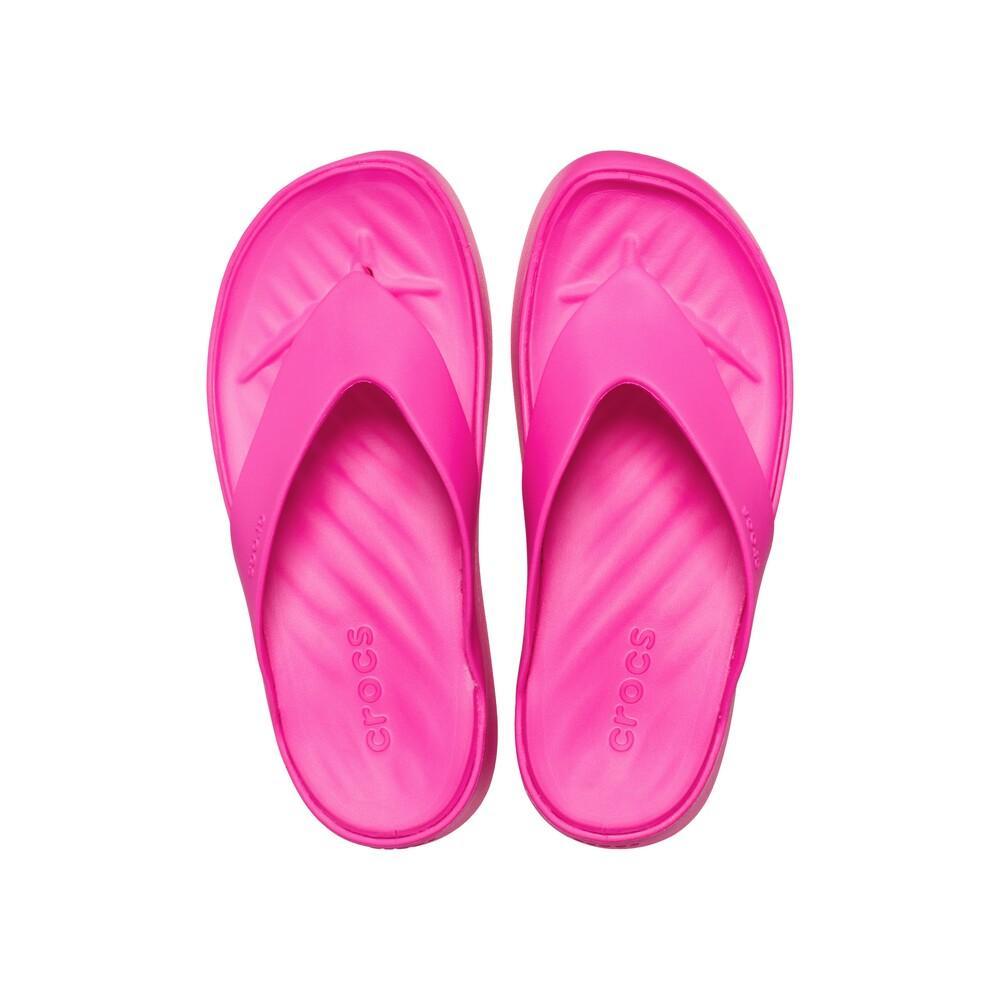Chinelo crocs getaway plataform flip pink crush - 5