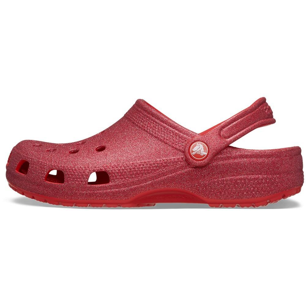 Sandália crocs classic glitter clog cherry red - 3