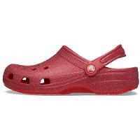 Sandália crocs classic glitter clog cherry red - 3