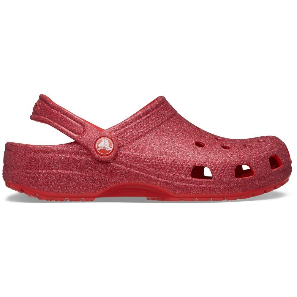 Sandália crocs classic glitter clog cherry red - 1