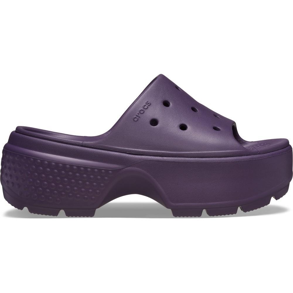 Sandália crocs stomp slide dark iris - 1