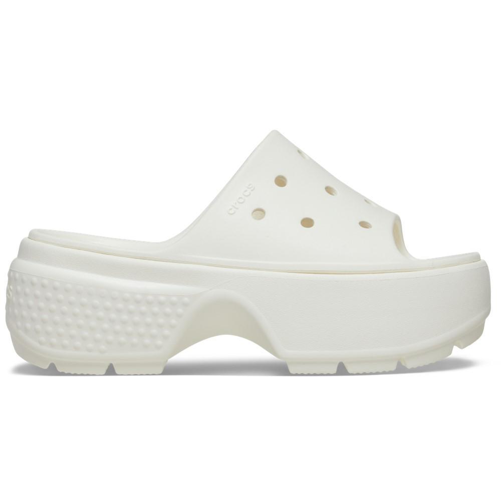 Sandália crocs stomp slide chalk - 1