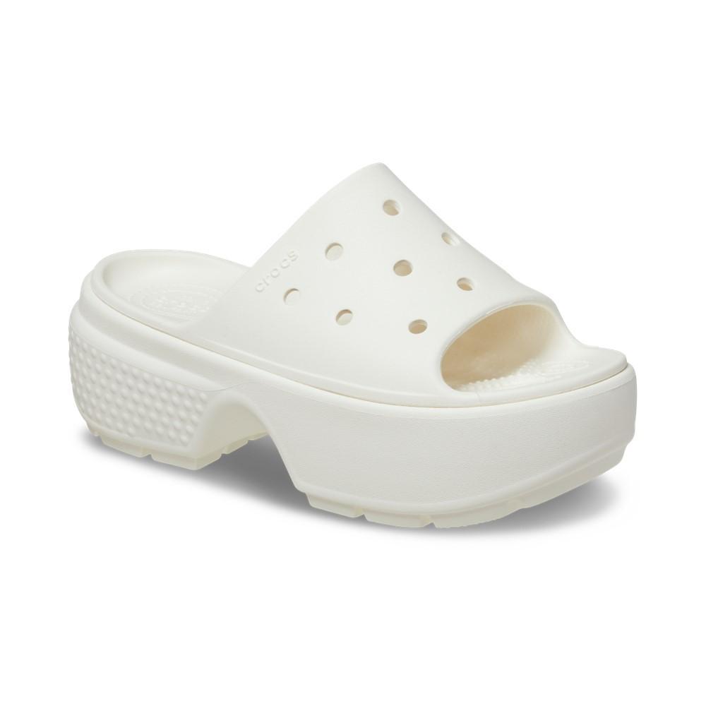 Sandália crocs stomp slide chalk - 2