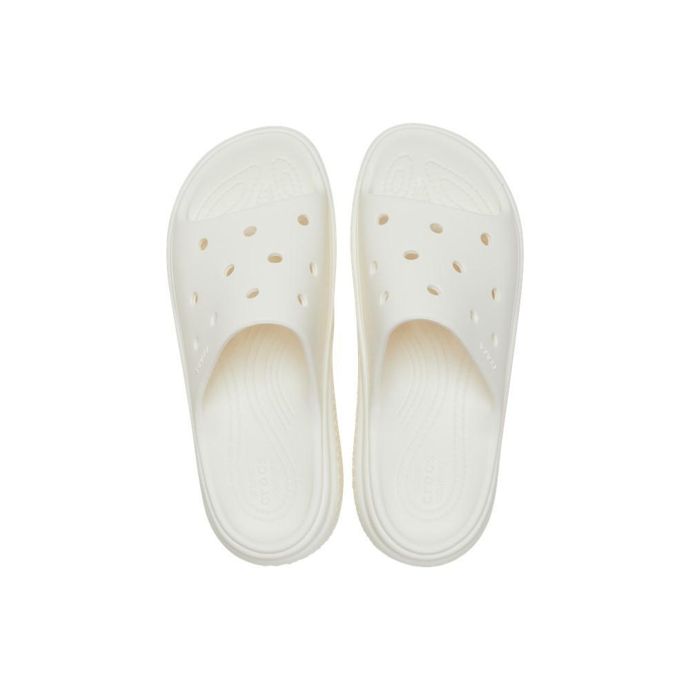 Sandália crocs stomp slide chalk - 5